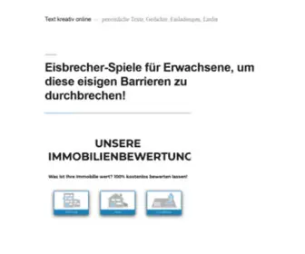 Text-Kreativ-Online.de(Text kreativ online) Screenshot