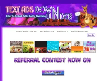 Textadsdownunder.info(Text Ads Down Under) Screenshot