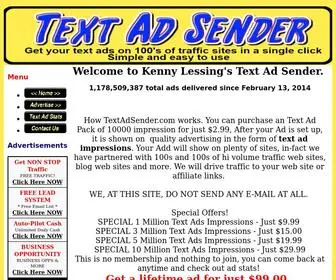 Textadsender.com(Text Ad Sender) Screenshot