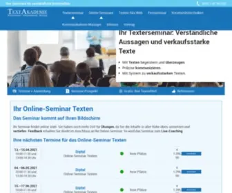 Textakademie.de(Seminare mit Sofort) Screenshot