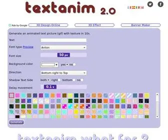 Textanim.com(Animated text generator) Screenshot