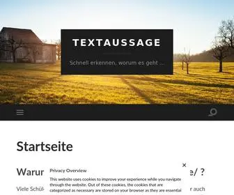 Textaussage.de(Startseite) Screenshot
