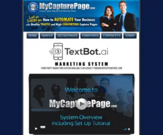 Textbotfunnel.com(The Ultimate TextBot Marketing & Sales Funnel System Capture Pages) Screenshot