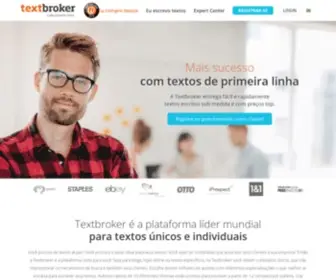 Textbroker.com.br(Serviços de produção de conteúdo e artigos) Screenshot