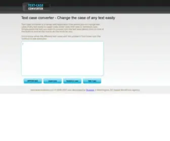 Textcaseconverter.com(Change text case to upper case) Screenshot