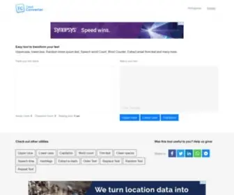 Textconverter.io(Easy tool to transform your text) Screenshot