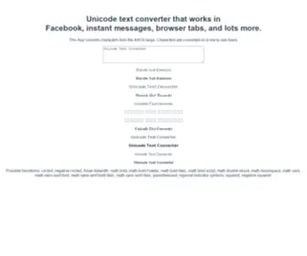 Textconverter.net(Unicode text converter) Screenshot