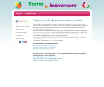 Texte-Anniv.fr(Texte Anniversaire) Screenshot