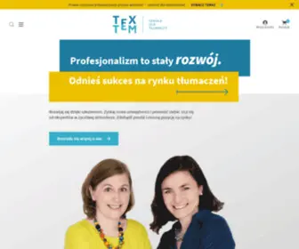Textem.com.pl(Szkoła dla tłumaczy i biuro tłumaczeń) Screenshot