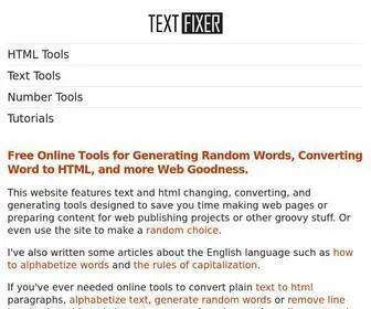 Textfixer.com(Text Fixer Web Tools) Screenshot