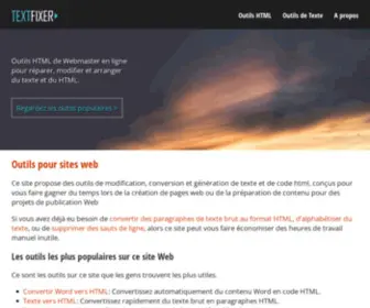 Textfixerfr.com(TextFixer) Screenshot