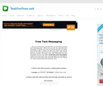 Textforfree.net(Free Text Messaging) Screenshot