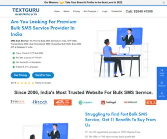 Textguru.in(Bulk SMS Services Provider India) Screenshot