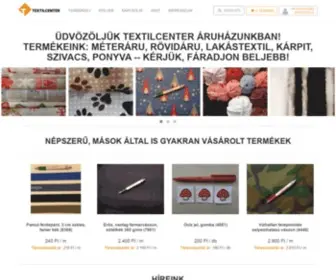 Textilcenter.hu(A textíliák világában 40 év tapasztalat) Screenshot