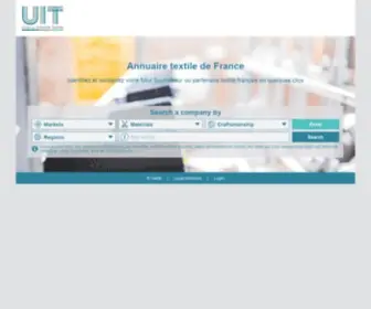 Textile-Annuaire.fr(Annuaire de l'industrie textile) Screenshot