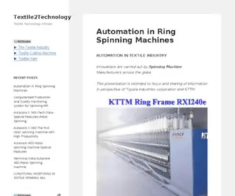 Textile2Technology.com(宝马娱乐网站) Screenshot