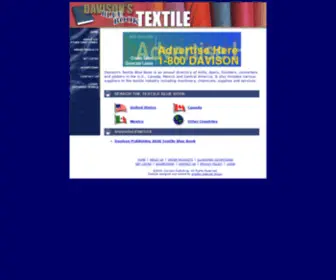 Textilebluebook.net(Davison's Textile Blue Book) Screenshot