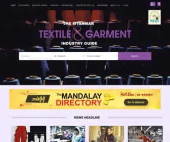Textiledirectory.com.mm(Myanmar textile & garment industry) Screenshot