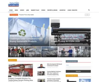 Textileexcellence.com(Textile & Apparel Newspaper) Screenshot