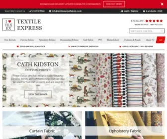 Textileexpressfabrics.co.uk(We are a small family company with one big love) Screenshot