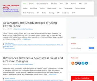 Textilefashionstudy.com(Textile and fashion design blog expert team) Screenshot
