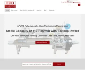 Textileinstruments.net(Textile Testing Instruments) Screenshot