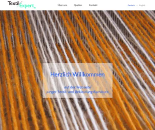 Textilexpert.com(Die größte Textildatenbank) Screenshot