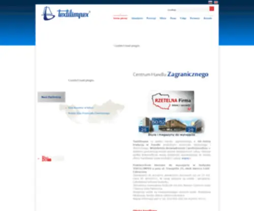 Textilimpex.com.pl(Textilimpex to spółka handlu zagranicznego z 70) Screenshot