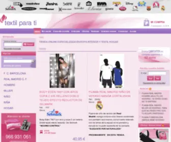 Textilparati.es(Tienda Online Especializada en Ropa Interior y Textil Hogar) Screenshot