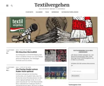 Textilvergehen.de(Blog und Podcast über den 1) Screenshot