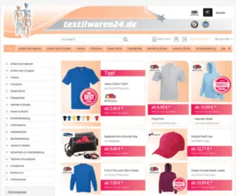 Textilwaren24.eu(Textil-Kleidung Online Shop | Textilwaren günstig kaufen) Screenshot