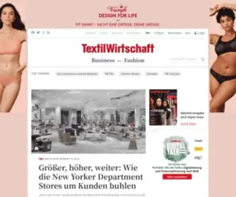 Textilwirtschaft.de(Nachrichten aus der Mode) Screenshot