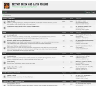 Textkit.com(Textkit Greek and Latin Forums) Screenshot