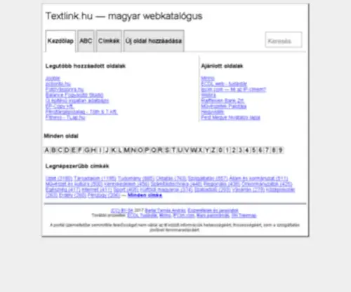 Textlink.hu(Webkatalógus) Screenshot