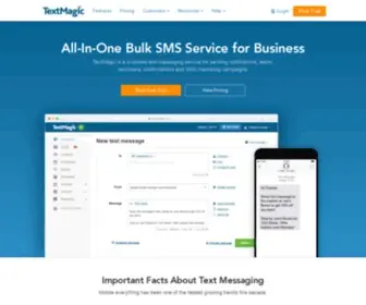 Textmagic.com(The all) Screenshot