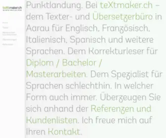 Textmaker.ch(Übersetzungsbüro Zürich) Screenshot