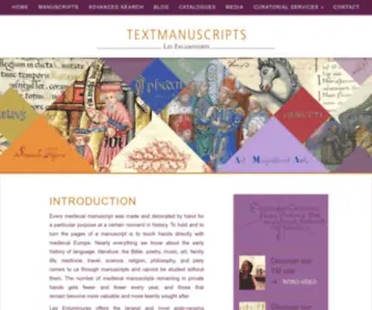 Textmanuscripts.com(Medieval Text Manuscripts) Screenshot