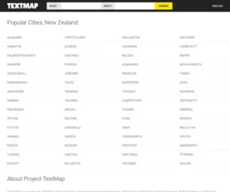 Textmap.co.nz(TextMap, New Zealand) Screenshot