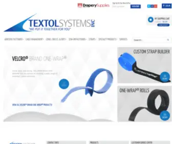 Textol.com(Textol Systems is a distributor and converter of VELCRO®) Screenshot