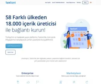 Textoni.com(Content Ecosystem) Screenshot