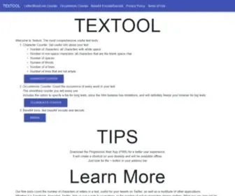 Textool.io(Word counter) Screenshot