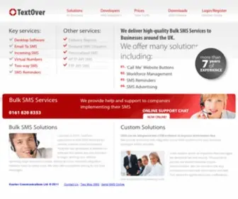 Textover.com(Business SMS Services) Screenshot