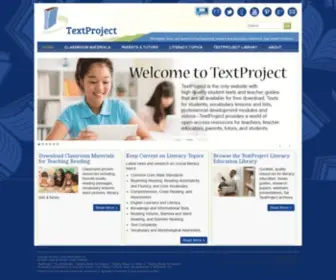 Textproject.org(Home » TextProject) Screenshot