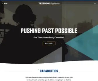 Textronsystems.com(Pushing Past Possible) Screenshot