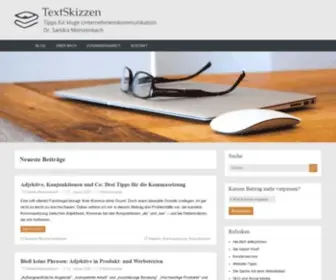 Textskizzen.de(Tipps für kluge Unternehmenskommunikation │ Dr) Screenshot