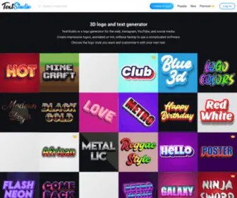 Textstudio.co(Animated 3D logos and texts generator) Screenshot