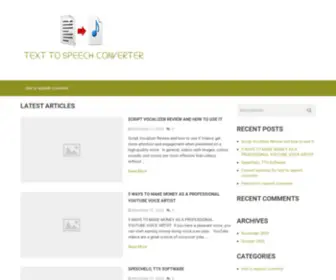Texttospeechconverter.com(Text to Speech Converter) Screenshot