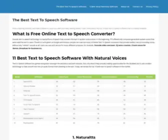 TexttospeechMP3.com(10 Best Text to Speech Software for 2020) Screenshot