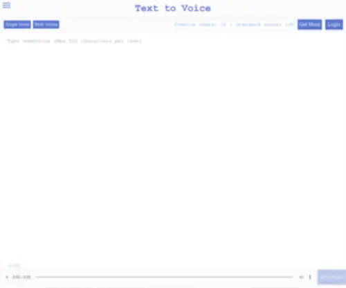 Texttovoice.online(Free Text to Speech Online Converter) Screenshot