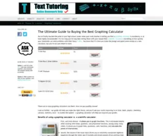 Texttutoring.com(The ultimate guide to buying the best graphing calculator) Screenshot